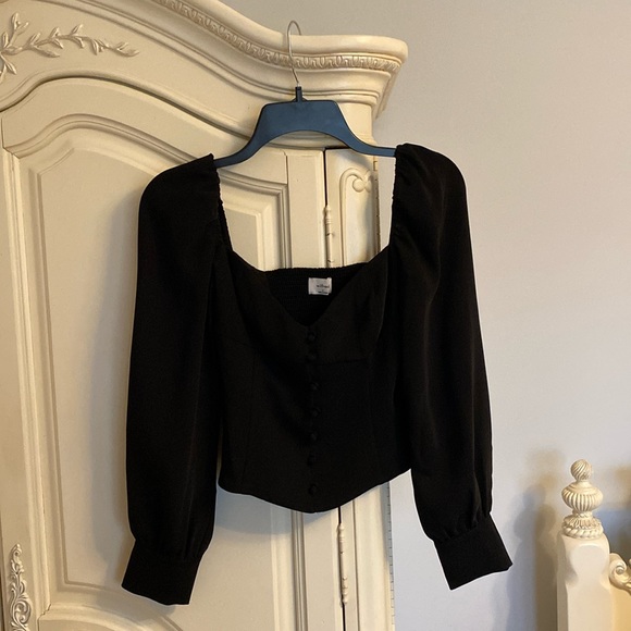 Wilfred Black Long Sleeve Blouse - Picture 1 of 3